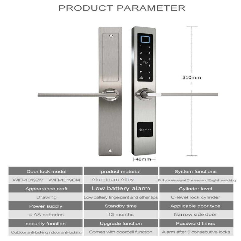 Yala inteligenta /waterproof smart lock TUYA – termopan Yala inteligenta /waterproof smart lock TUYA – termopan